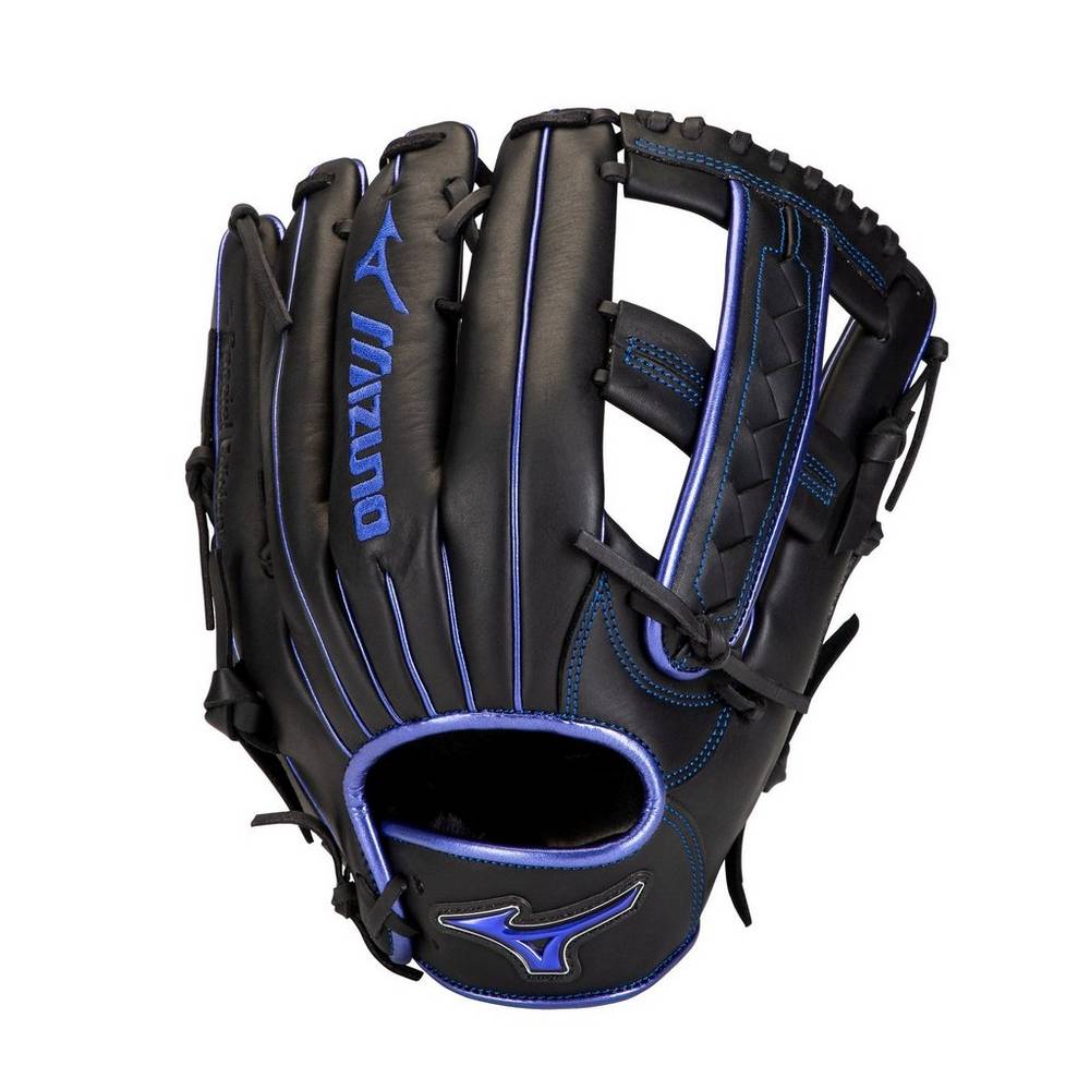 Panske Rukavice Mizuno MVP Prime SE Slowpitch 12.5" Softball Čierne/Kráľovská Modrá Vypredaj YHNQ562